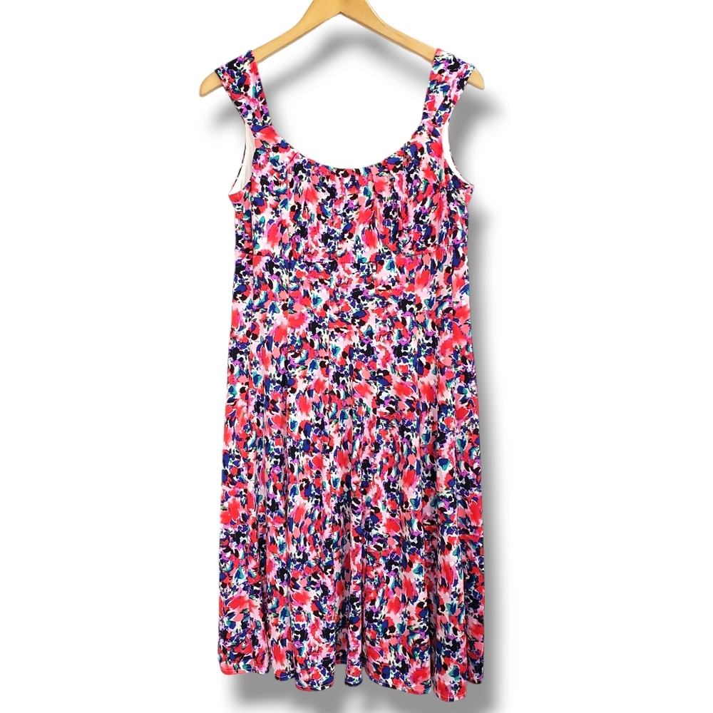 London Style Collection Multicolored Empire Waistline Dress Size 12P
